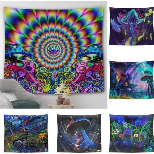 India Mandala Tapestry Wall Hanging Boho Decor Wall Cloth Tapestries Psychedelic Hippie Night Moon Tapestry Mandala Wall Carpet