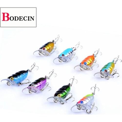 Hard Crank Artificial Bait For Fishing Accessorie/Tackle/Lure Crankbait Wobbler Beetle Insect Bass Carp Perch Cicada 40mm 4g