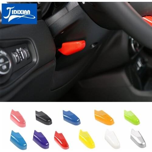 MOPAI ABS Car Interior Steering Wheel Adjust Handle Cover Decoration Stickers for Jeep Renegade 2015-2017 Car Styling