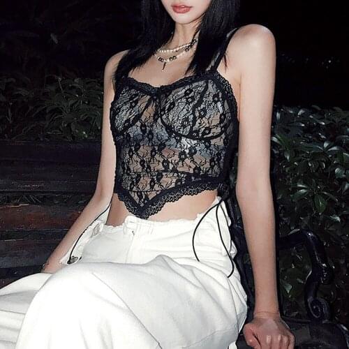 Mall Goth 2021 Clothing Bustier Clothes For Y2k Corset Sexy Tank Crop Top Women Cyber Tshirts Summer Body Brown Aesthetic E-Girl