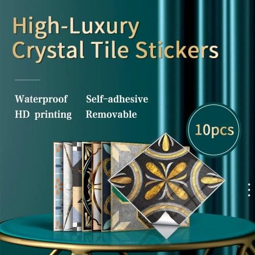 Retro Matte Wall Sticker Decals Peel and Stick Tile Stickers Furniture Kitchen Bathroom Stairs 3D Waterproof PVC Art Mural Home