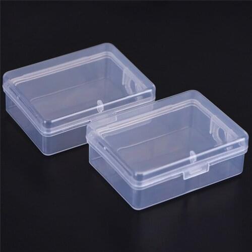 Hot Sales Cheap 2PCS Small Transparent Plastic Storage Box For Fashion Jewelry Clear Square Multipurpose Display Box