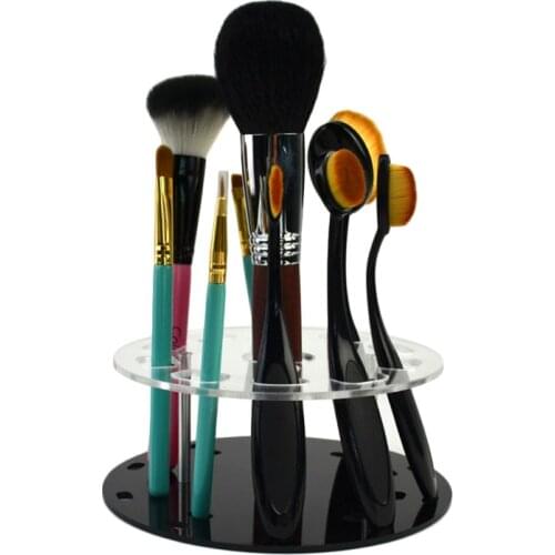 Oval Makeup Brush Holder Drying Rack Professional Makeup Brushes Set Toothbrush Cosmetic Make up brush Display Stand Holder Tool