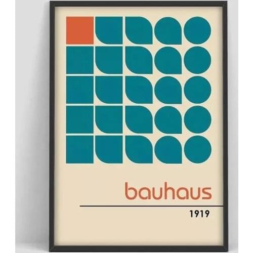 Herbert Bayer poster, Bauhaus poster, 100 year Bauhaus, Bauhaus Exhibition print, Bauhaus Print, Walter gropius, Baus artMatisse
