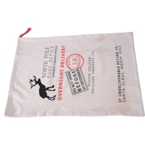 Christmas gift bags for babies Cotton bags with Santa Claus bags