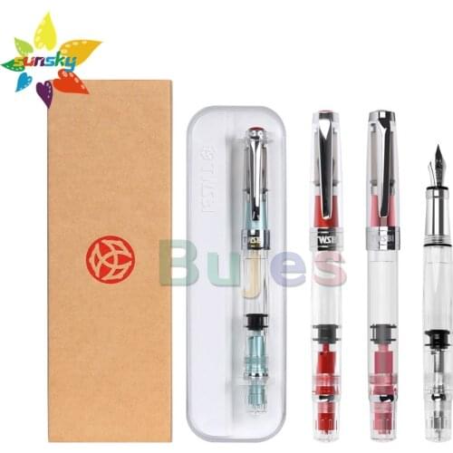 Twsbi Diamond 580AL High grade Piston ink absorption pen transparent demonstration pen large capacity F NIB Office Supplies
