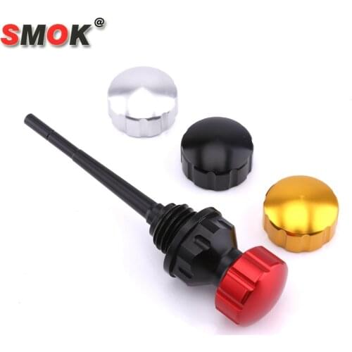 SMOK Motorcycle CNC Aluminum Alloy Oil Dipstick Engine Filter Plug For Honda PCX 125 150 Yamaha Aerox NVX 155 NMAX 125 155