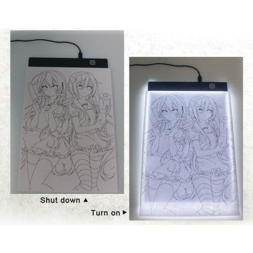 Led Drawing Copy Pad Board 3 Level Dimmable Baby Drawing Tablet A5 Size Painting Educational Toys For Kids Sketching Copy Board