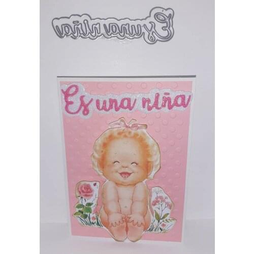 New Craft Spain Words Dies Stencil Metal Cutting Dies Scrapbook Embossing for Card Making Album Decor Stencil Template DIY Craft