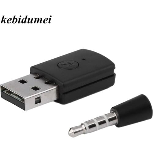 Kebidumei 3.5mm USB Bluetooth Dongle USB Adapter Bluetooth 4.0 for PS4 Bluetooth HeadPhones Stable Performance