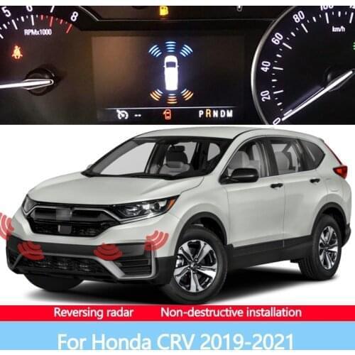 Built-in Installation Front Rear Radar Sound Alarms For Car Reversing Images Suitable For Honda CRV 2019-2021