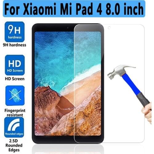 9H Tempered Glass For Xiaomi Mi Pad 4 Screen Protector Protective Film for xiaomi MiPad 4 Pad4 MiPad4 Tablet 8.0 inch Glass Film