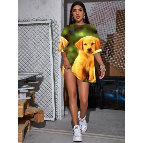 KYKU Dog T Shirt Women Animal Funny T shirts Home Gothic Harajuku Summer Womens Clothing Anime Clothes Casual Tops Plus Size