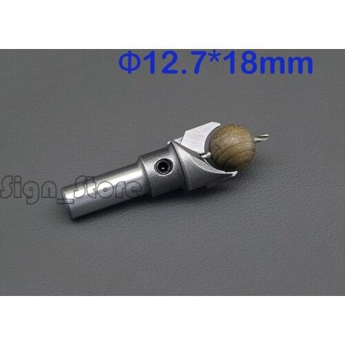 1pc 1/2 " SHK 12.7mm wood bead drill bit with 2mm hole Bead cutters Beads drill Wood Drilling the Bead out Diameter 18mm