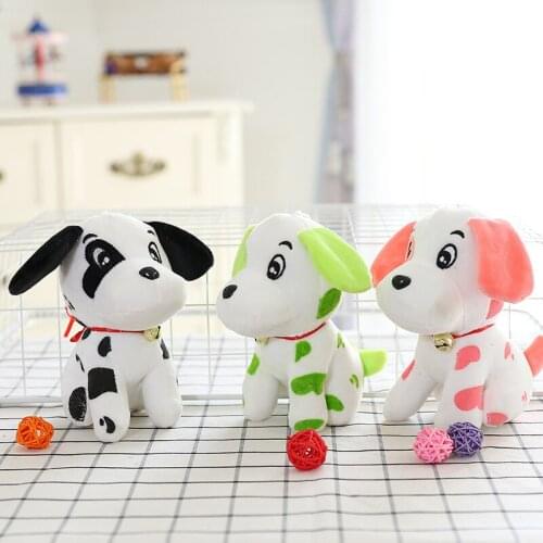 18cm Cute kawaii Stuffed Plush Animals Dog doll figure toys juguetes Spotty dog brinquedos kids toys Car decoration Baby toys