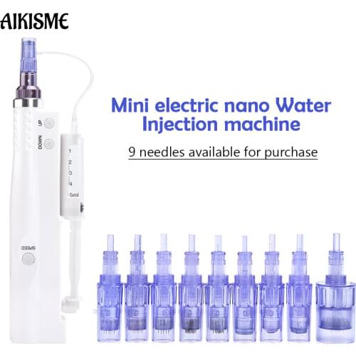 2 in 1 Hydra Injector Derma Pen Nano Mesotherapy Microneedle dr Pen Mesogun Portable Smart Injector Pen Facial Treatment Machine