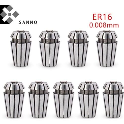 3pcs ER16 CNC Collet high precision 0.008mm ER16 spring collet for CNC tools holder chuck