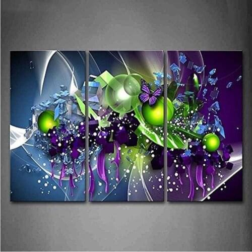 Diy Diamond Painting Cross Stitch Kits colorful abstract Diamond Embroidery butterfly 5D Full Square mozaik puzzleZP-567