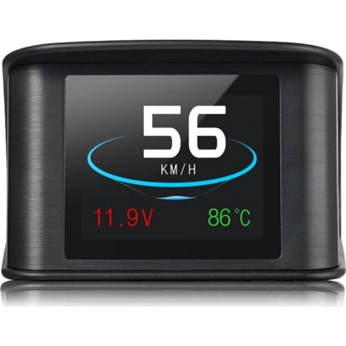 Hud P10 GPS OBD HD Computer Car Speed Projector Digital Speedometer Display Fuel Consumption Temperature Gauge Diagnostic Tool