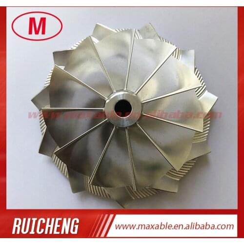 HX40 67.00/89.00mm 11+0 blades high performance turbocharger billet/milling/aluminum2618 compressor wheel for Racing