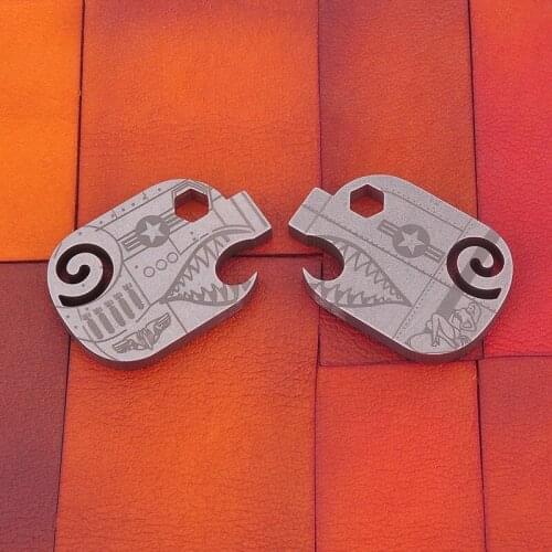 Nafu Pig Revenge Pig Brand Tc4 Titanium Bottle Opener Key Pendant Portable Edc Toy Can Opene