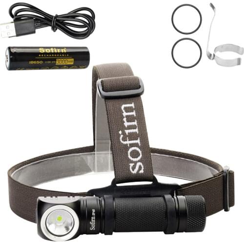Sofirn SP40 Headlamp LED Cree XPL 18650 USB Rechargeable Head lamp 1200lm Bright Outdoor Fishing Headlight Magnet Tail Cap
