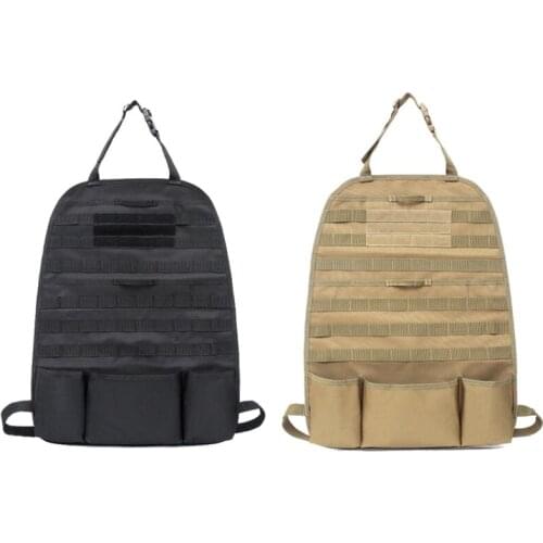 New car Seat Back Organizer, Tactical MOLLE Vehicle Panel Car Seat Cover Protector Universal Fit Hunting Bags Pouches
