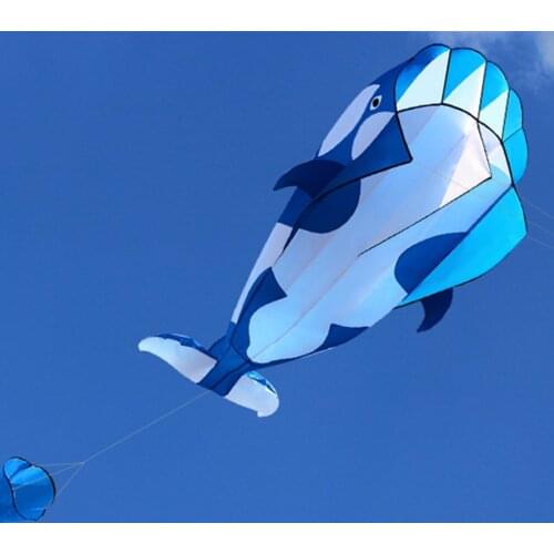 3D Huge Frameless Soft Parafoil Giant Killer Whale Kite With 30m Kites String 3D Software Kite Outdoor Entertainment