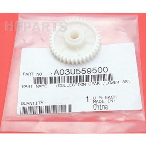 Original new 2pcs belt cleaning blade gear 38T for Konica Minolta C5500 C6500 C6501 C6000 C7000 transfer balde gear A03U559500
