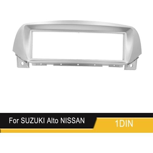 1DIN Car Radio Fascia for SUZUKI Alto NISSAN Pixo Maruti A-Star Stereo Dash Fit Kit Install Fascia Face Plate Panel DVD Frame