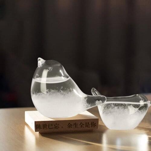 Crystal Transparent Storm Glass Bottle Barometer Bottles Weather Forecast Stylish Desktop Water Drop Weather Station