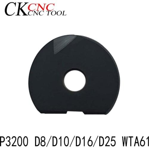 10pcs P3200 D8/D10/D16/D25 WTA61 Cutting inserts CNC cutting tools carbide inserts blade Shallow groove blade