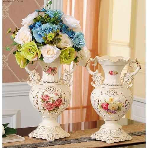 Nordic Phnom Penh Large Vase Decorative Ceramic Handicraft Ornaments Living Room Dried Flowers Flower Arrangement Accessories
