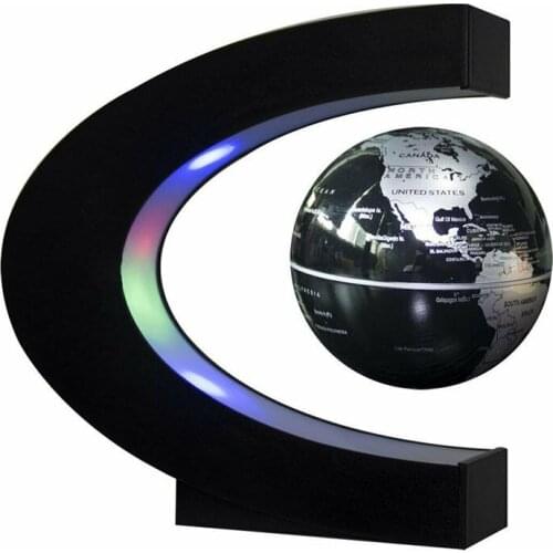 Office Home Decoration LED Lamp Floating Night Globe World Map Magnetic Levitation Ball Lights With 4 Types Plug As Child Gift