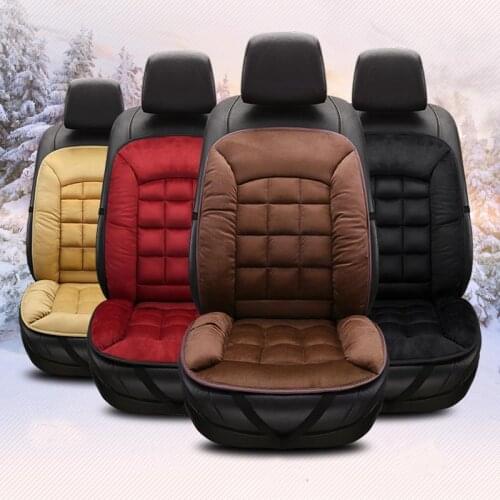 Universal Plush Car Seat Cover Warm Auto Front Back Backrest Seat Cushion Pad Car Winter Interior Protector