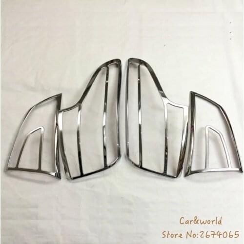 For Nissan Qashqai J11 2016 2017 Rear Light Cover Trim Tail lights Lamp ABS Chrome Car-Styling Accessories