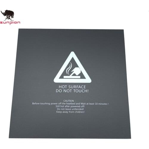 1PCS 310*310MM Heat Hot Bed Sticker Hot Bed Surface Sticker Black Frosted Heated bed For creality CR-10 3D Printer Parts