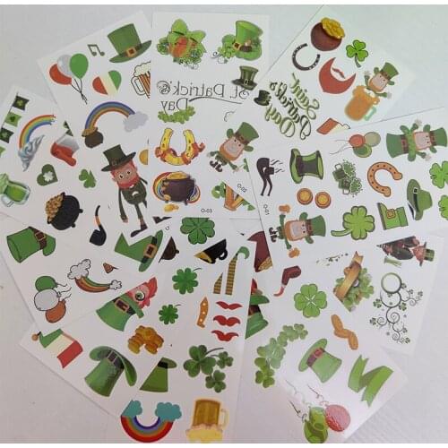 10pcs Children Temporary Tatoo Sticker Waterproof Fake Tattoo Flowers Balloon Cute Rainbow Tattoos Hand Foot Tatouage Boy Girl