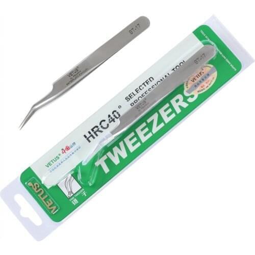 10pcs/Lot Vetus Stainless Steel Extension Lashes Tweezers Tool for 3D 6D Volume Mink Eyelash