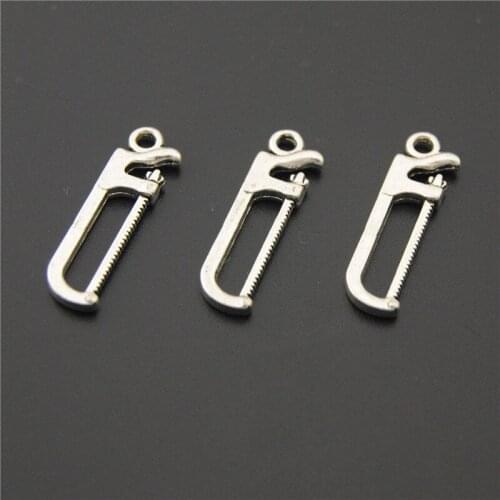 10pcs Tibetan Silver Color Hack Saw Charms Pendants DIY Jewelry Findings Accessories A2216