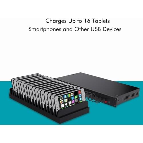16 -Port Universal usb multi port USB 2.0 Hub To Sync and Charge Tablets, iPads and Mobile Phones Places such as school class