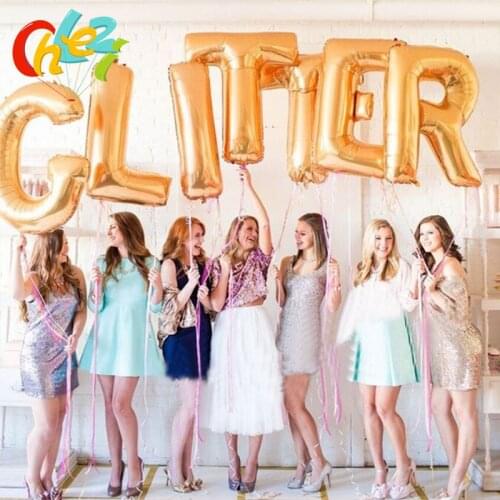 40 inch Alphabet Letters Balloons Kids Birthday Party Decorations Foil Balloon Wedding Party Supplies Gold Silver Blue Pink Ball