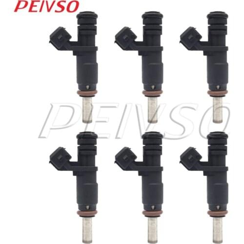 6x 13537531634 7531634 fuel injector for BMW X1 X3 X5 Z4 2.5L 3.0L L6