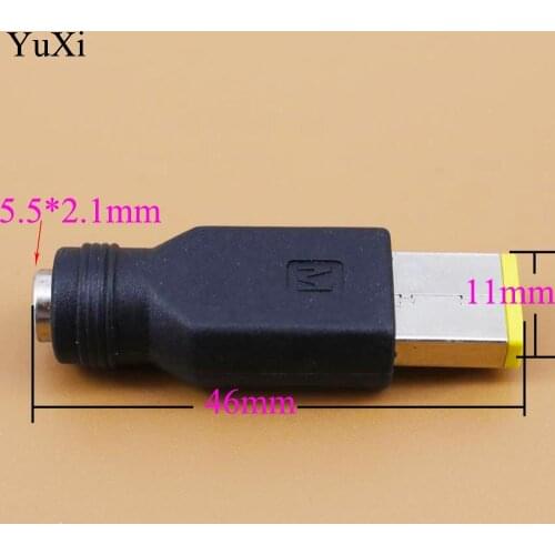 Adapter Charging Head 5.5X2.1 Turn Square Interface DC Barrel Plug Cable Adapter Connector for ThinkPad X1 Yoga 11S 13 / X230S