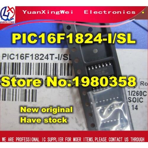 Free shipping 50pcs/lot PIC16F1824-I/SL PIC16F1824 16F1824 SOP14