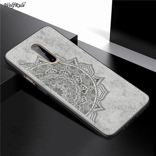Cover For Oneplus 7 Pro Hard Phone Case For Oneplus 7 Pro Shcokproof Soft TPU Fabric Texture Cover For Oneplus 7 Pro Funda 6.67"