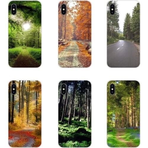 New Green Forest Tall Trees Accessories Phone Cases Covers For Xiaomi Redmi 4A S2 Note 3 3S 4 4X 5 Plus 6 7 6A Pro Pocophone F1
