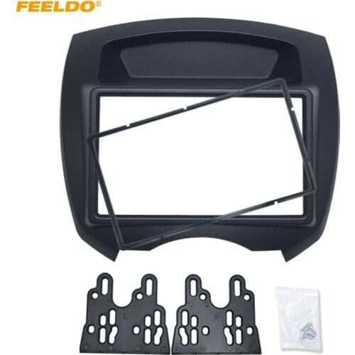 FEELDO Car Stereo 2DIN CD DVD Radio Fascia Frame Adapter Kits for BYD F0 2008-2011 Dashboard Panel #AM2679