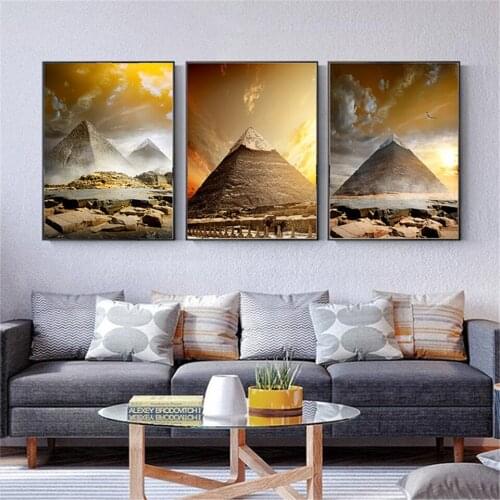 Canvas Painting HD Printed Wall Artwork Ancient Egypt Pyramid Posters Prints Home Decor Living Room Painting Modern Home Decor