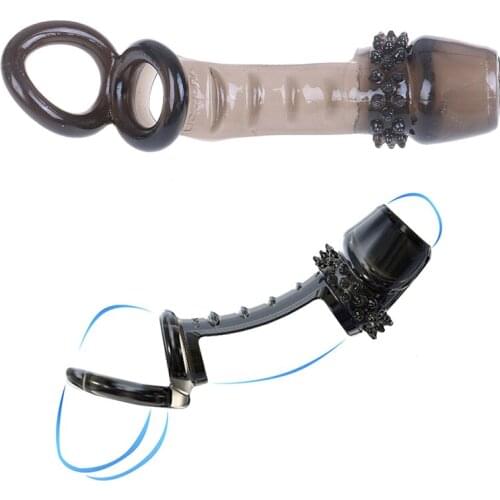 Reusable Condom Cock Rings Sex Penis Cock Ring Enlargement Condoms Male Penis Extension Sleeves For Adults Intimate Goods